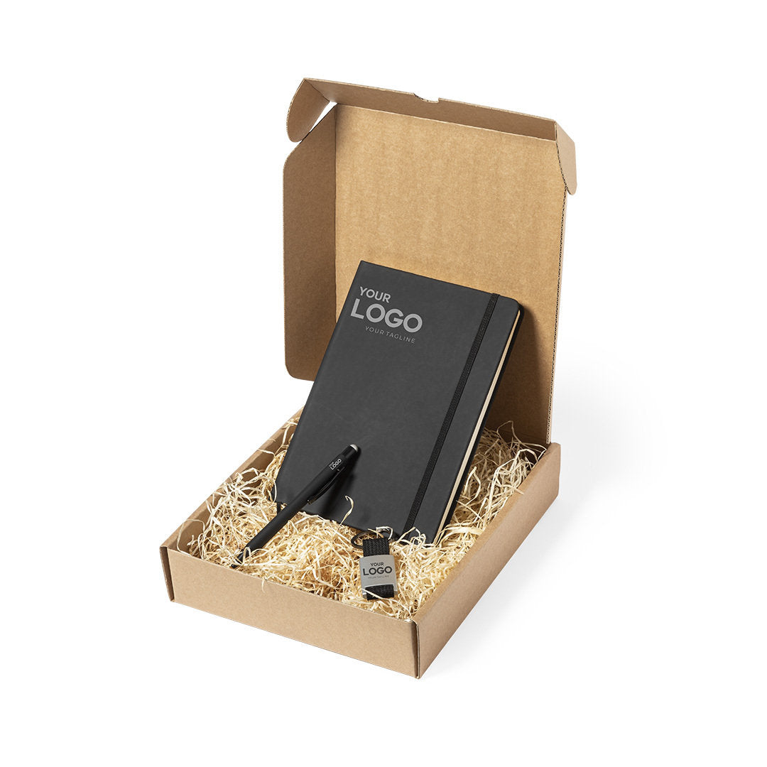 Coffret Cadeau Kraft 21x25cm Carton Recyclé Personnalisable