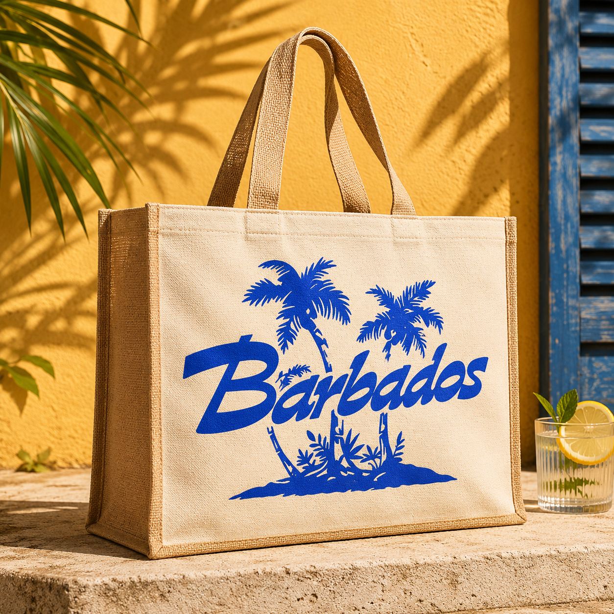 Tote Bag Jute Laminé 39cm Personnalisable
