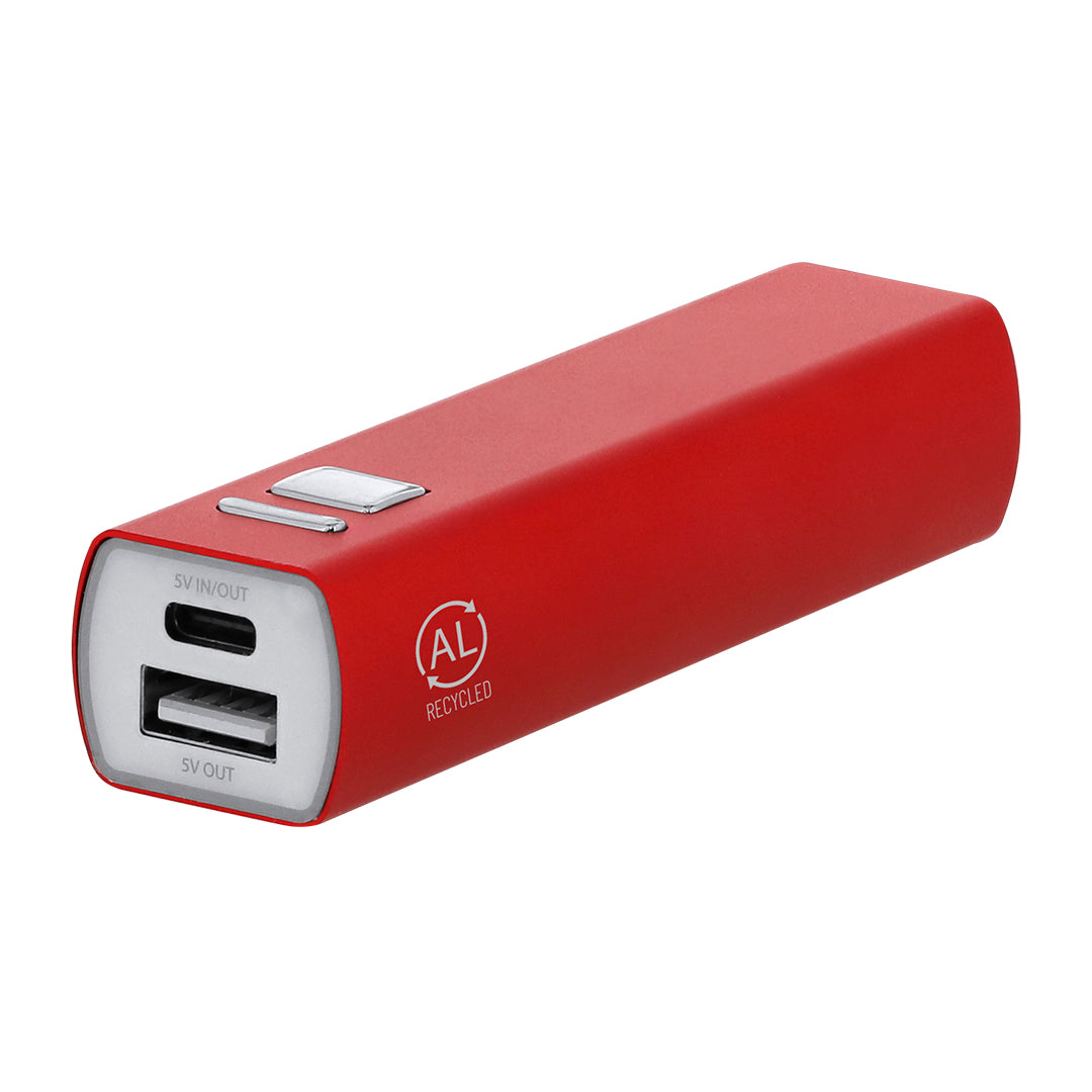 Batterie Externe en Aluminium 2 600 mAh Personnalisable