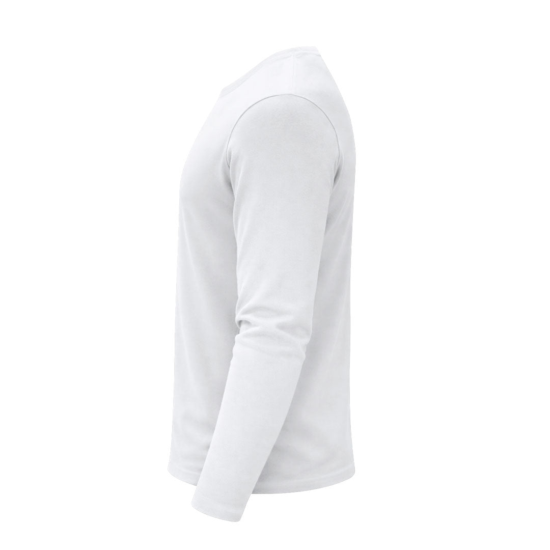 T-Shirt Adulte Manches Longues Blanc Coton Personnalisable