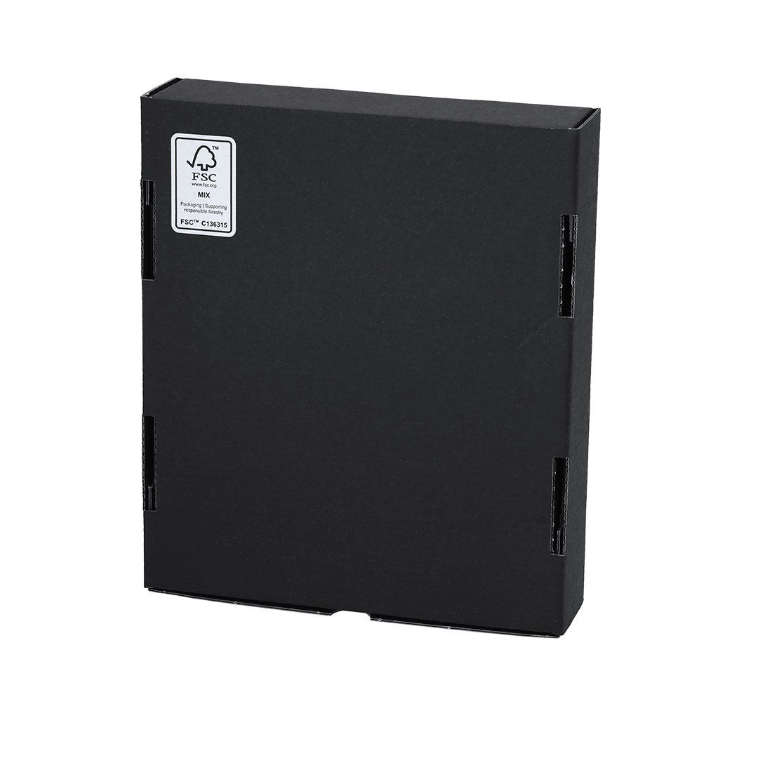 Coffret Cadeau Noir 21x25cm Carton Recyclé Personnalisable