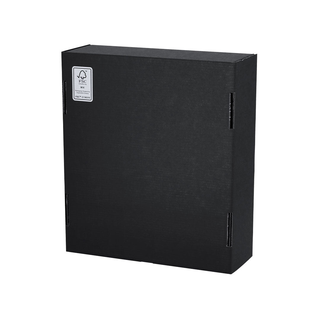 Coffret Cadeau Noir 27x30cm Carton Recyclé Personnalisable