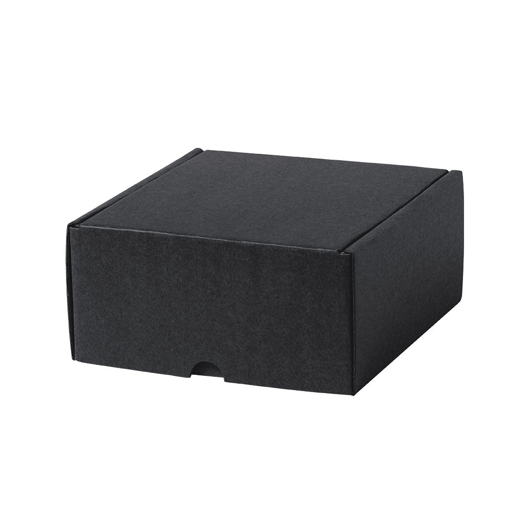 Coffret Cadeau Noir 16x15cm Carton Recyclé Personnalisable
