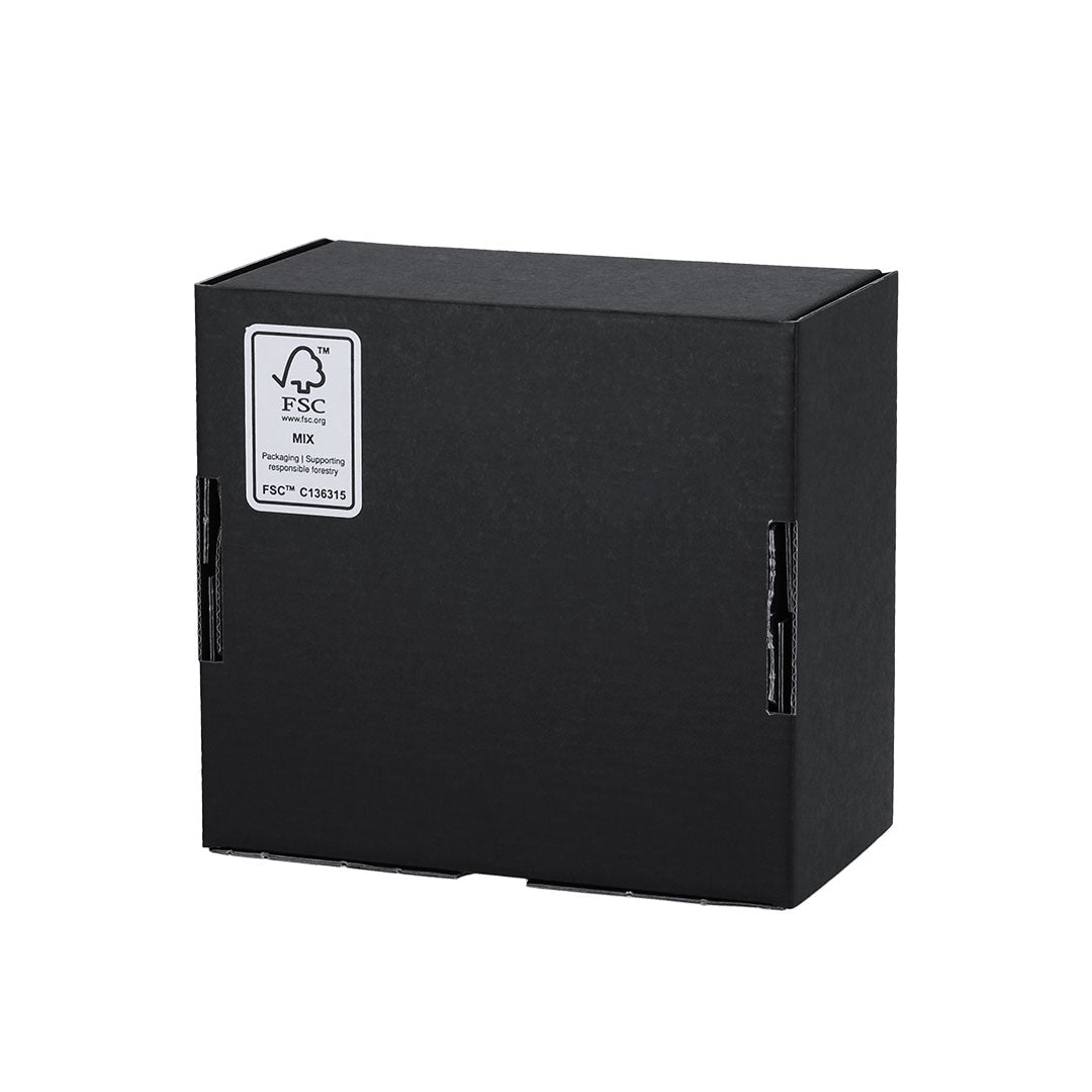 Coffret Cadeau Noir 16x15cm Carton Recyclé Personnalisable