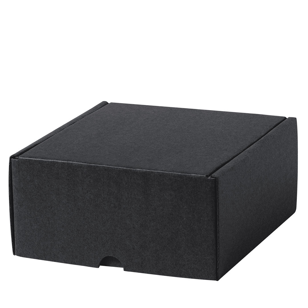 Coffret Cadeau Noir 16x15cm Carton Recyclé Personnalisable