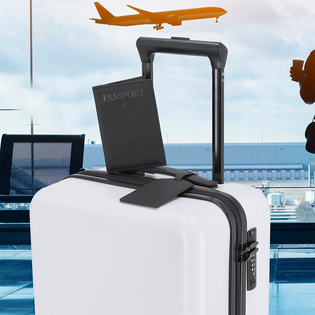 Kit Voyage Passeport Simili-cuir Personnalisable