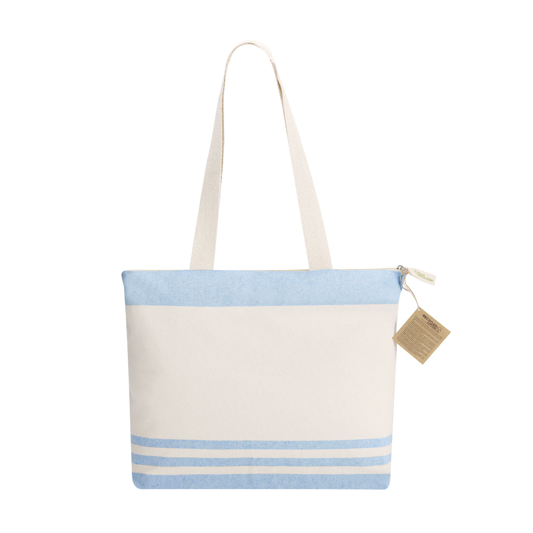 Tote Bag Coton Recyclé Rayures Personnalisable