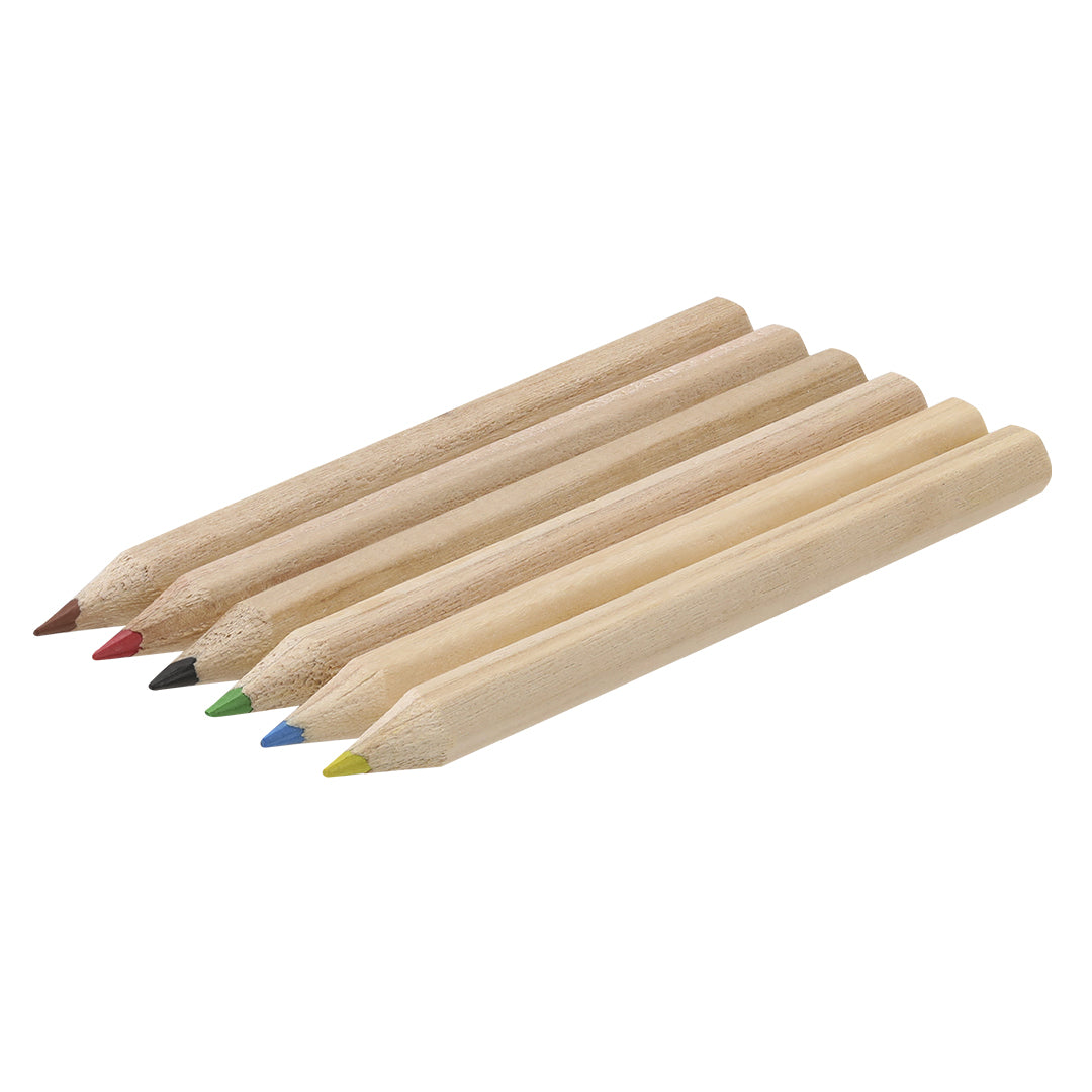 Boîte de Crayons Bois 6 Pièces Carton Personnalisable