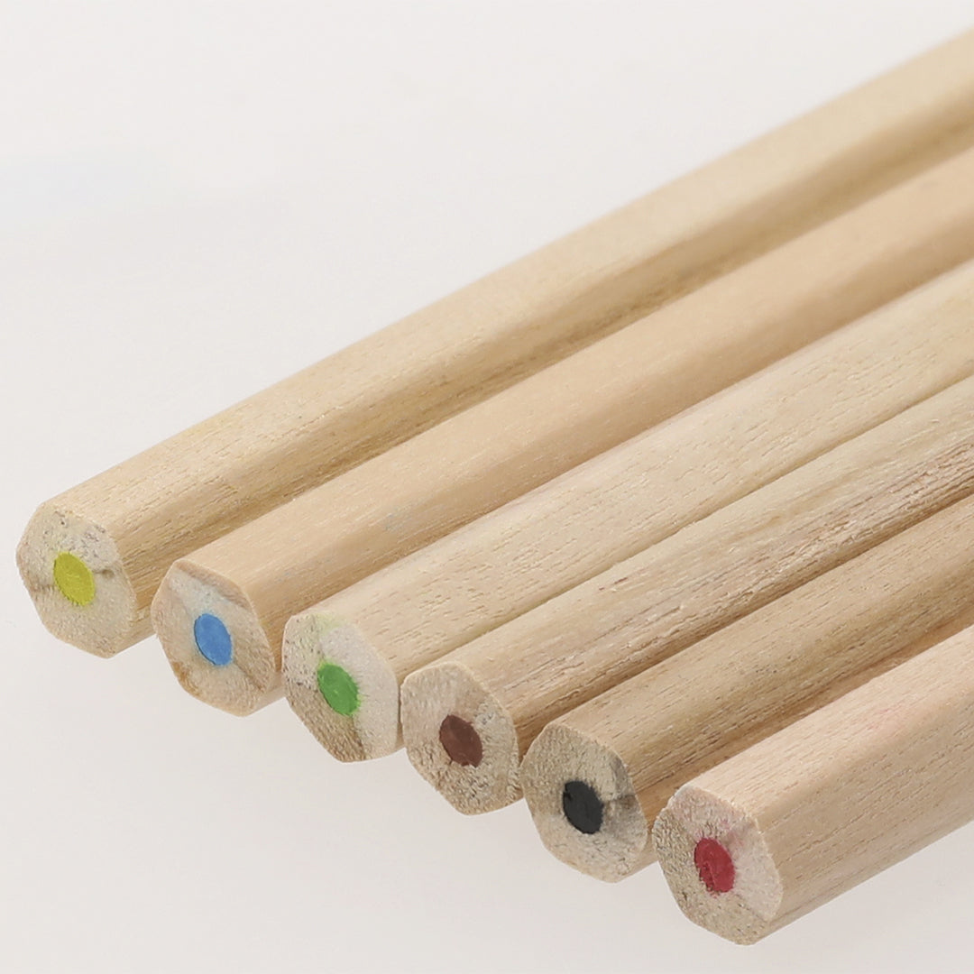 Boîte de Crayons Bois 6 Pièces Carton Personnalisable