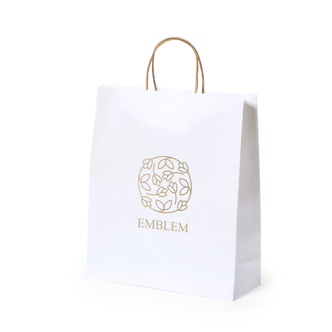 Sac Papier Blanc 32x40cm Personnalisable