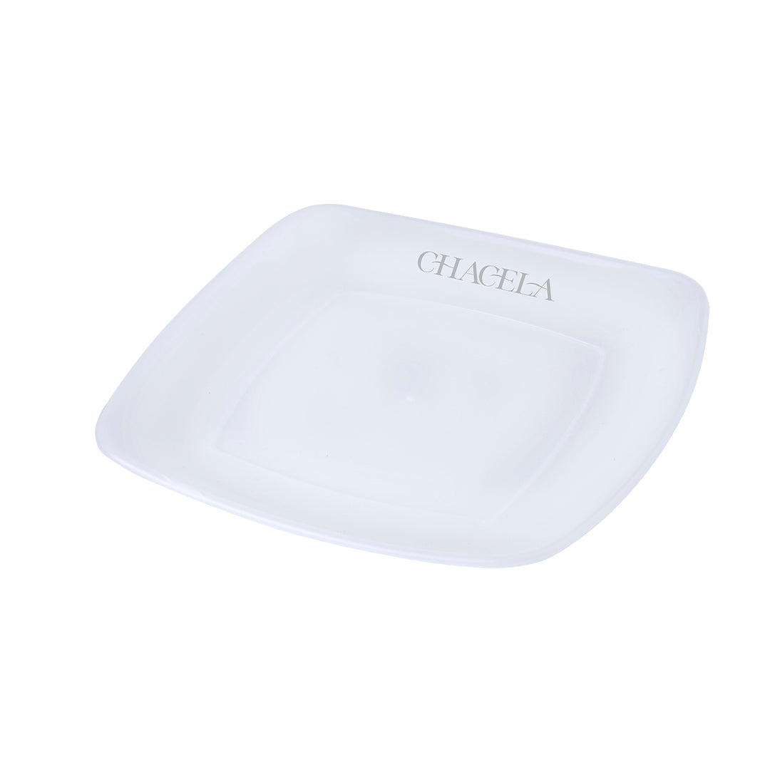 Assiette Carrée Translucide PP Personnalisable