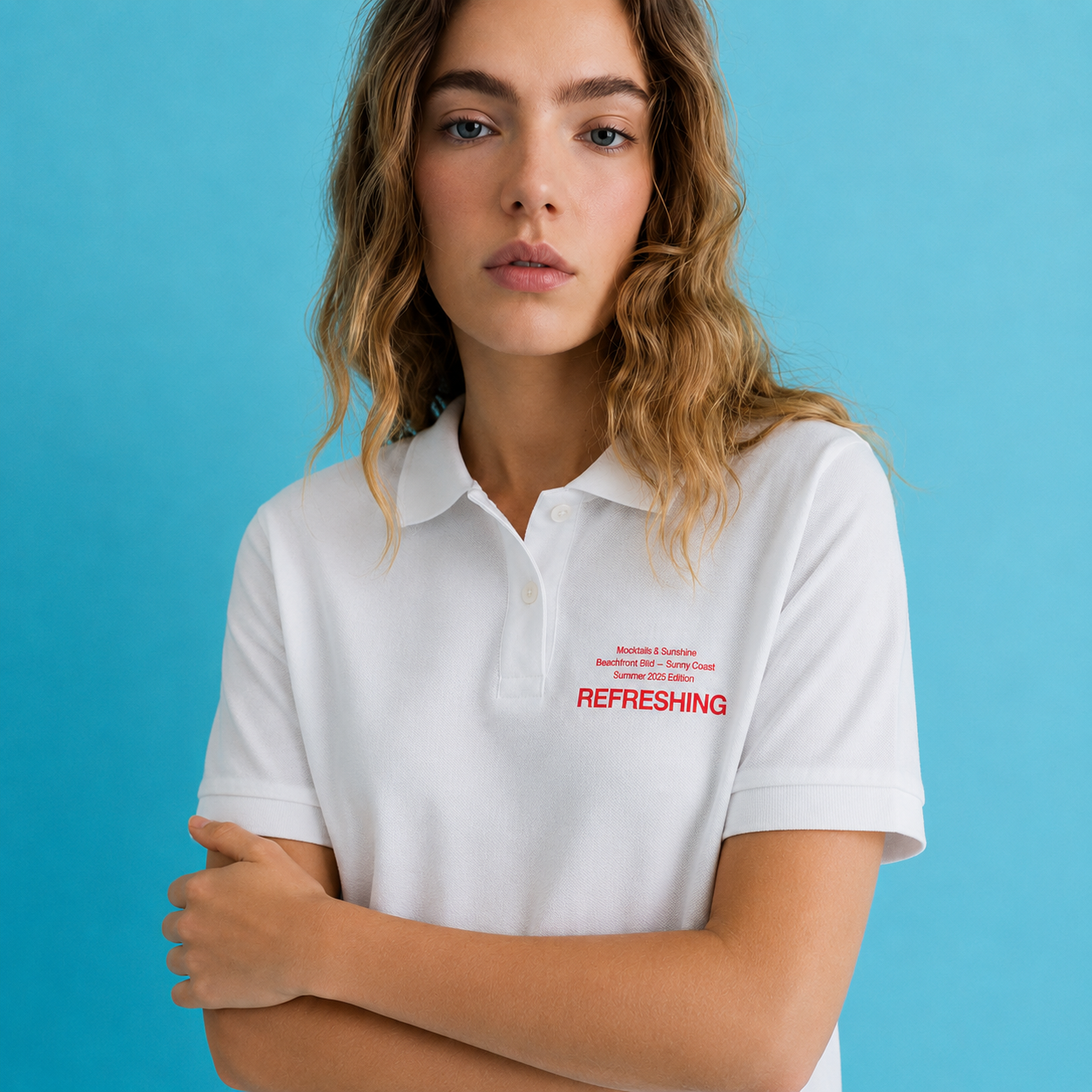 Polo Femme Manches Courtes 100% Coton Piqué Personnalisable