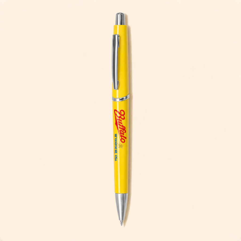 Stylo Push Chromé ABS Personnalisable