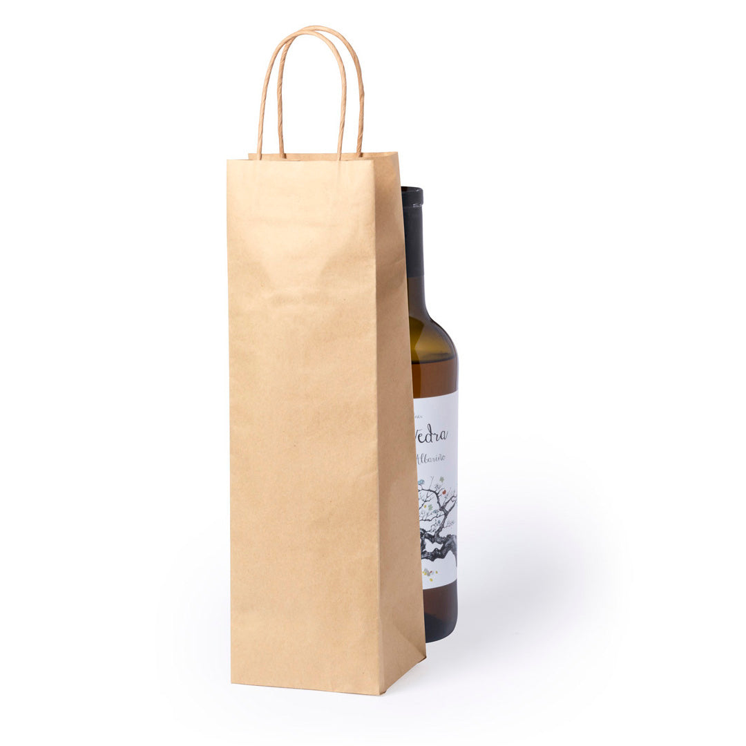 Sac Papier Kraft Bouteille Personnalisable