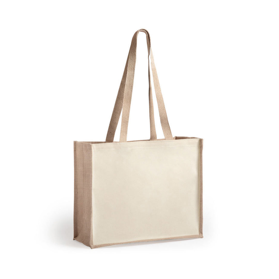Tote Bag Jute Laminé 39cm Personnalisable