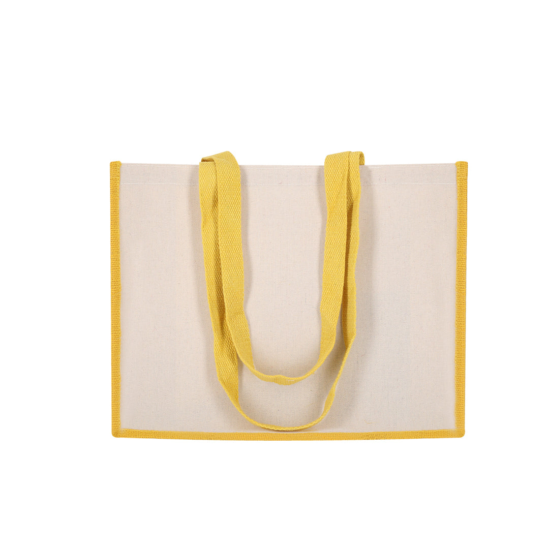 Tote Bag Jute Laminé 39cm Personnalisable