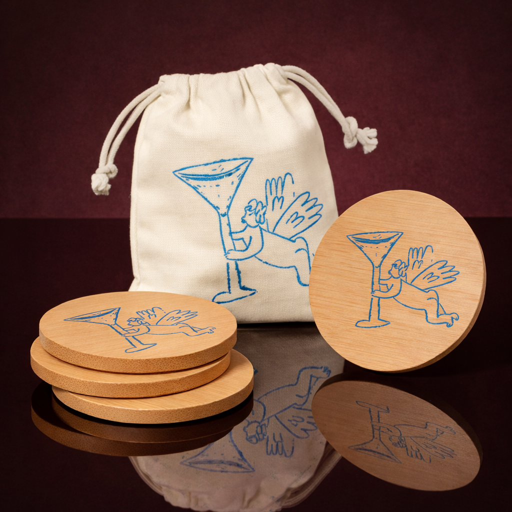 Set Sous-Verres Bambou Personnalisable