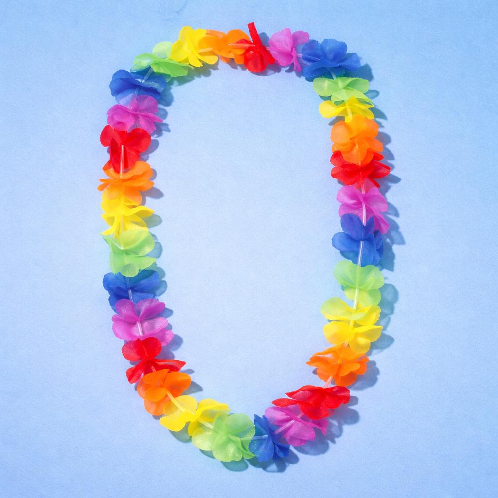 Collier Hawaïen Polyester Personnalisable
