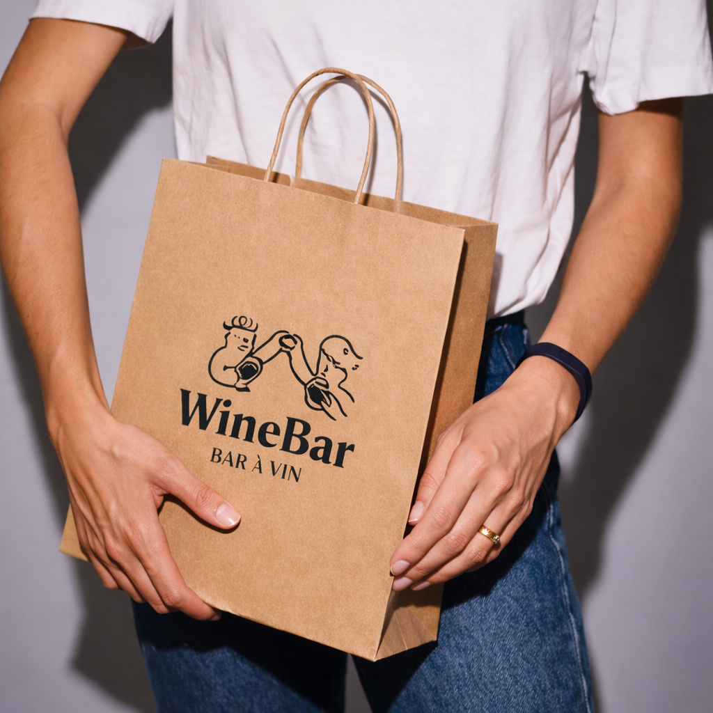 Sac Papier Kraft 32x40cm Personnalisable