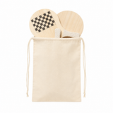 Raquette de Plage Bois 3 Jeux Paille de Blé Personnalisable