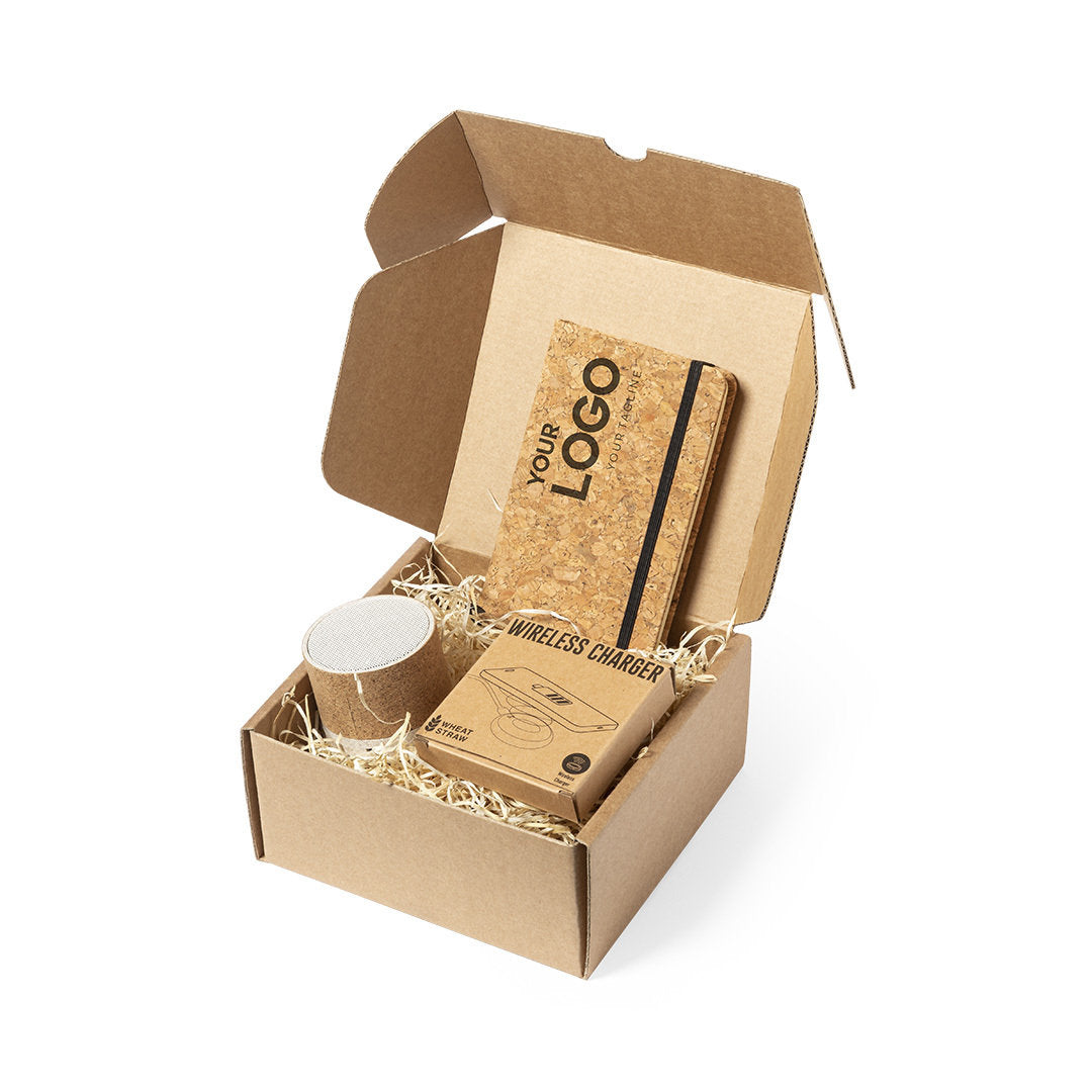 Coffret Cadeau Kraft 16x15cm Carton Recyclé Personnalisable