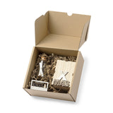 Coffret Cadeau Kraft 16x15cm Carton Recyclé Personnalisable