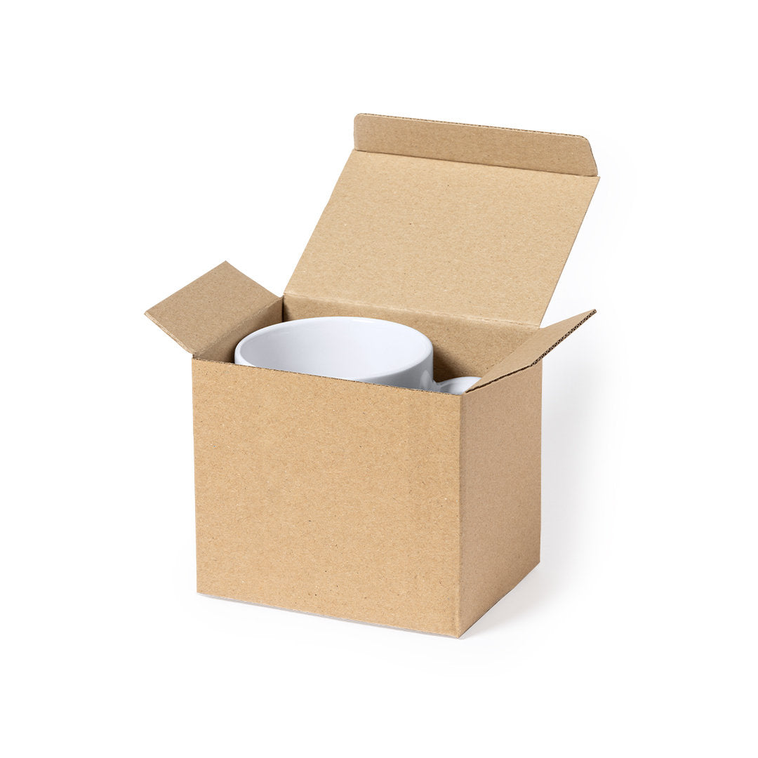 Coffret Cadeau Kraft Mug Carton Recyclé Personnalisable