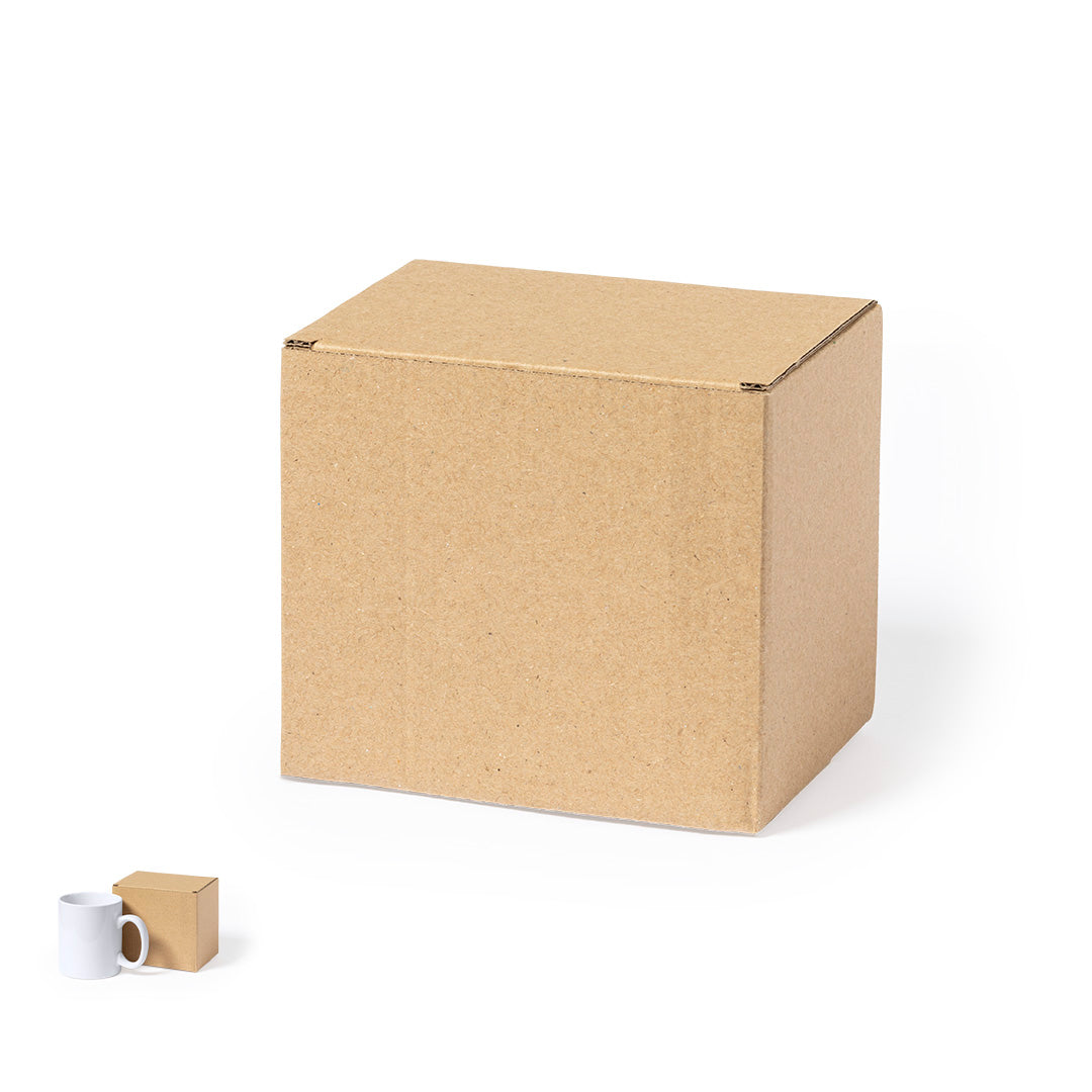 Coffret Cadeau Kraft Mug Carton Recyclé Personnalisable