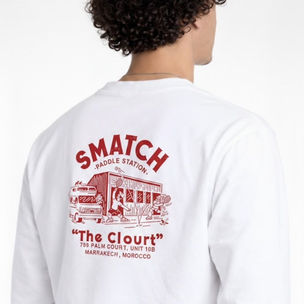 T-Shirt Adulte Manches Longues Blanc Coton Personnalisable