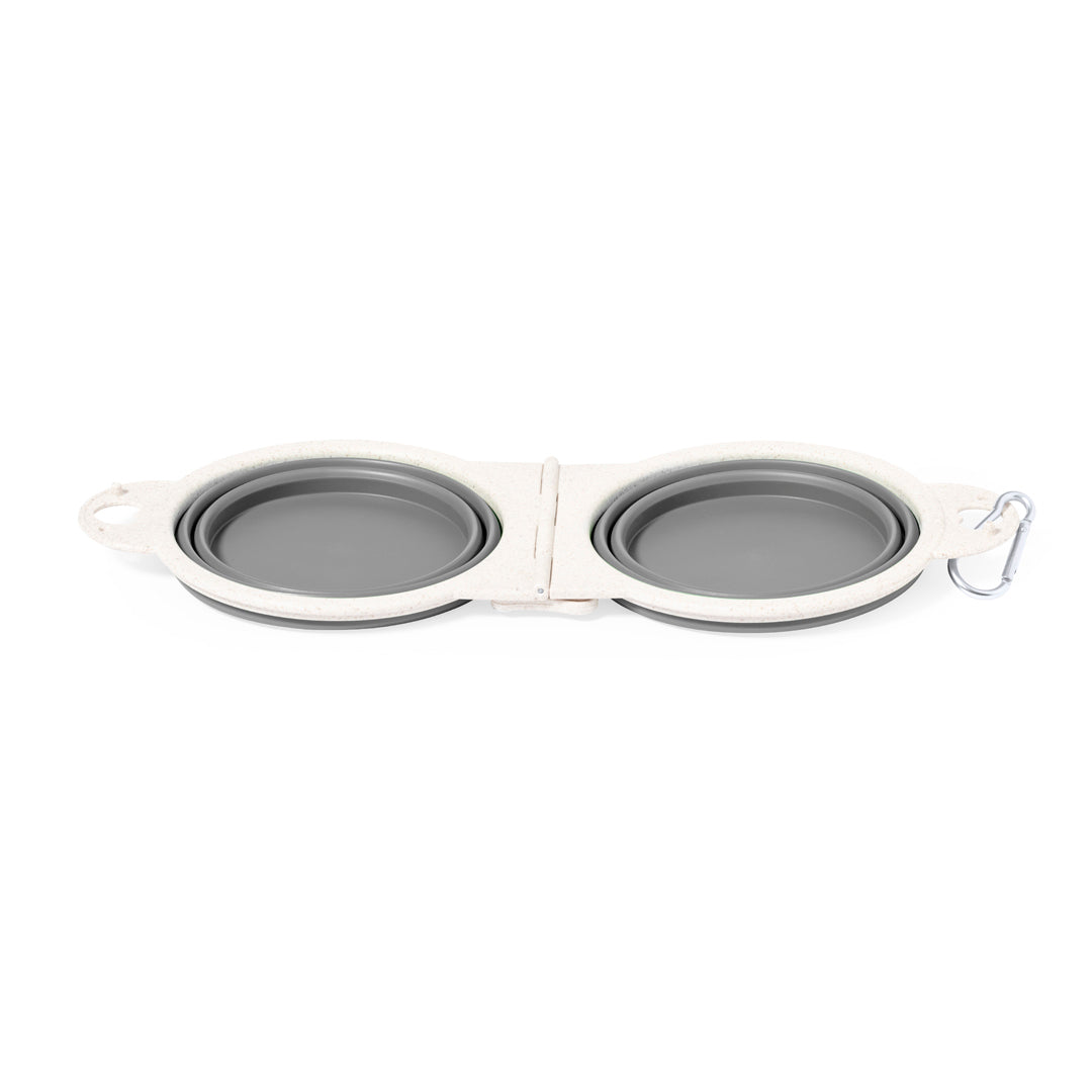 Gamelle Pliable Paille de 2 Compartiments Personnalisable