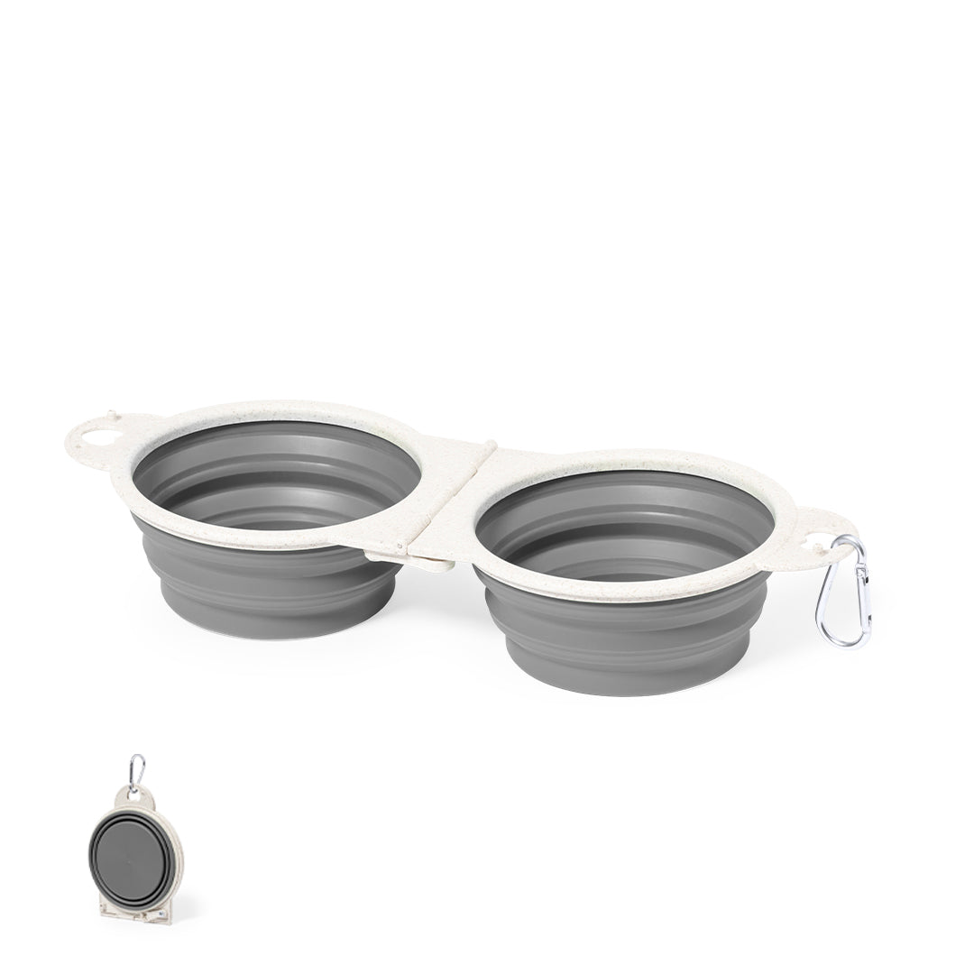 Gamelle Pliable Paille de 2 Compartiments Personnalisable