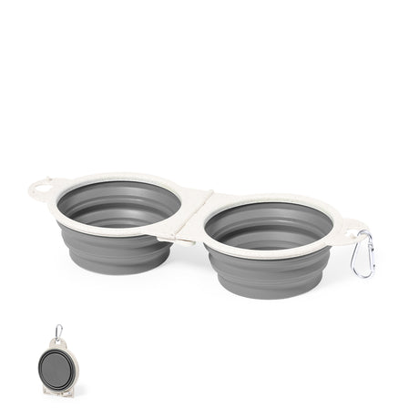 Gamelle Pliable Paille de 2 Compartiments Personnalisable
