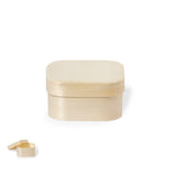 Boîte Carrée Bois Naturel - avec Couvercle Personnalisable