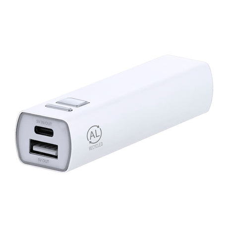 Batterie Externe en Aluminium 2 600 mAh Personnalisable