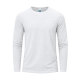 T-Shirt Adulte Manches Longues Blanc Coton Personnalisable