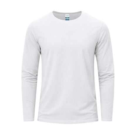 T-Shirt Adulte Manches Longues Blanc Coton Personnalisable