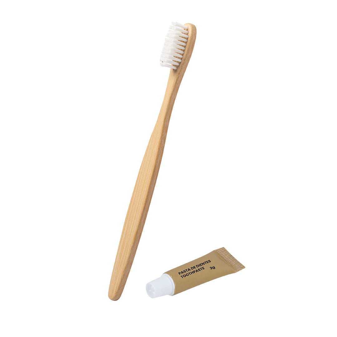 Set Brosse à Dents Bambou - avec Dentifrice Personnalisable
