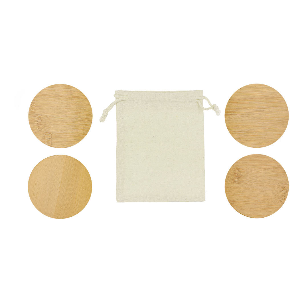 Set Sous-Verres Bambou Personnalisable