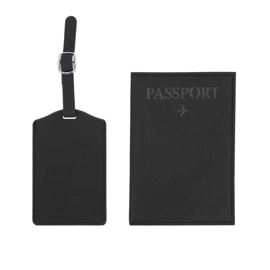 Kit Voyage Passeport Simili-cuir Personnalisable