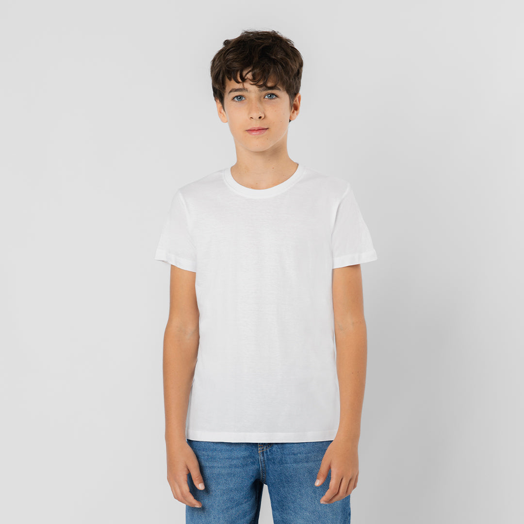T-Shirt Enfant Blanc Coton Personnalisable