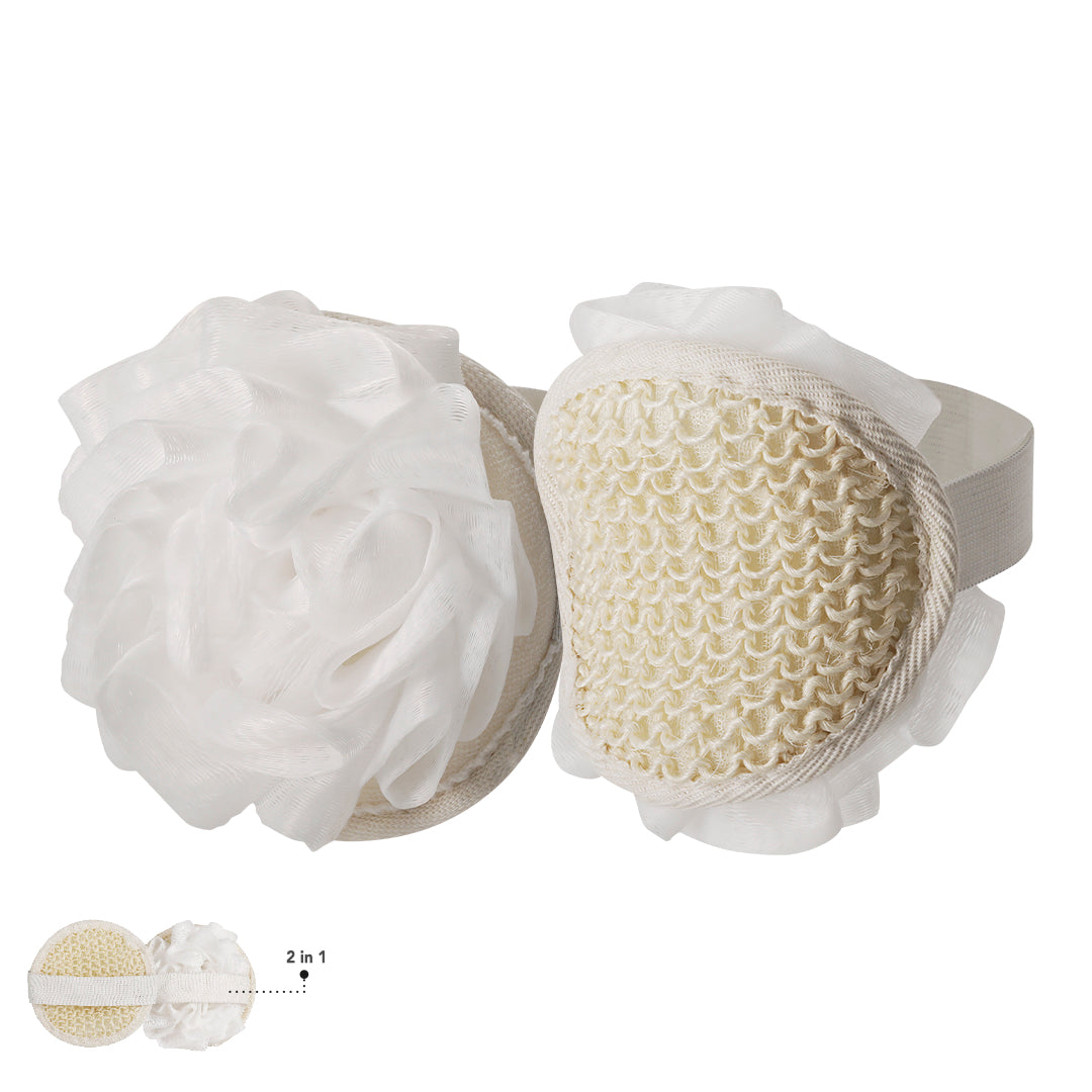 Éponge Exfoliante 2-en-1 Fibre Personnalisable