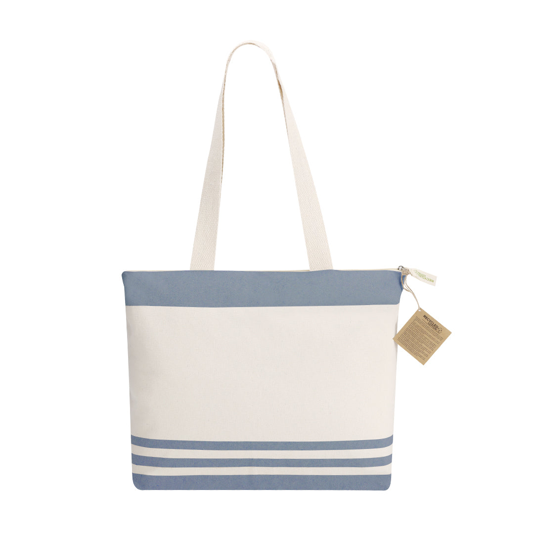 Tote Bag Coton Recyclé Rayures Personnalisable