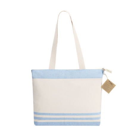 Tote Bag Coton Recyclé Rayures Personnalisable