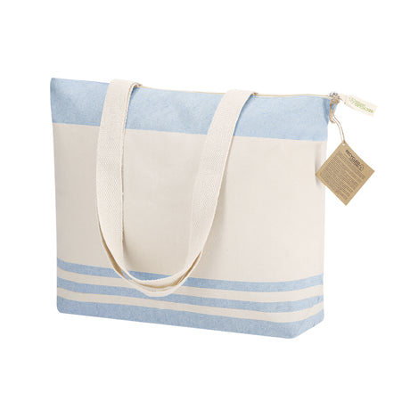 Tote Bag Coton Recyclé Rayures Personnalisable