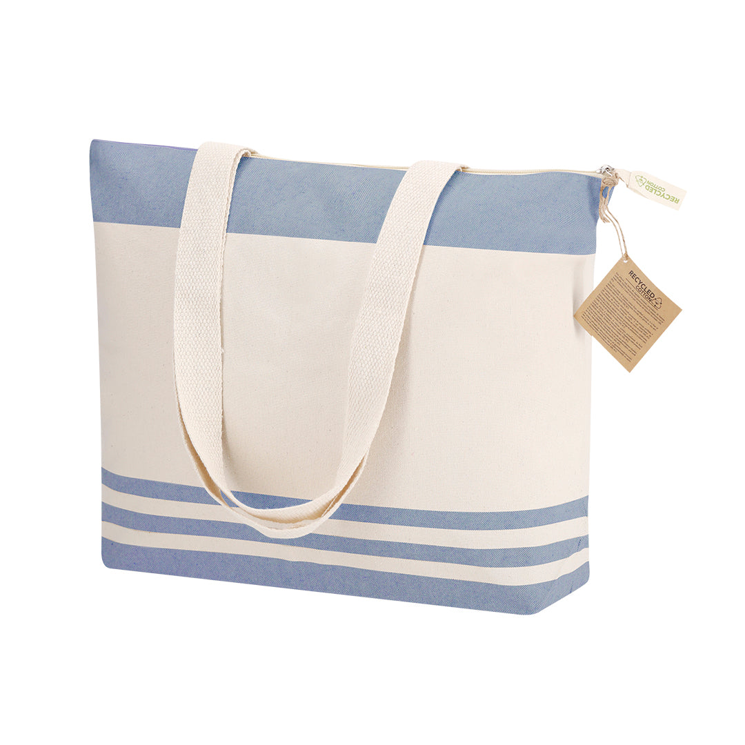 Tote Bag Coton Recyclé Rayures Personnalisable