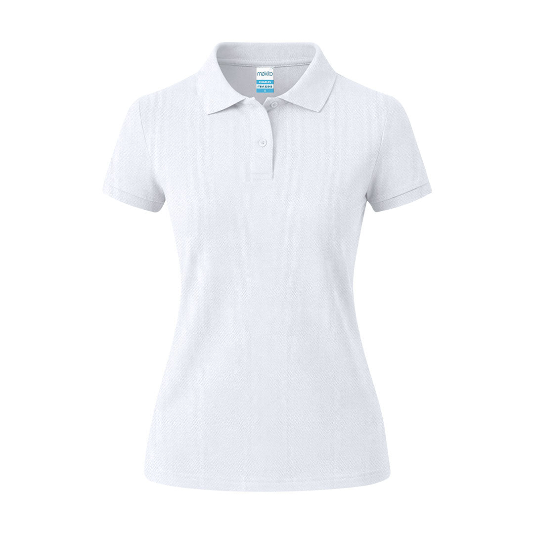 Polo Femme Manches Courtes 100% Coton Piqué Personnalisable