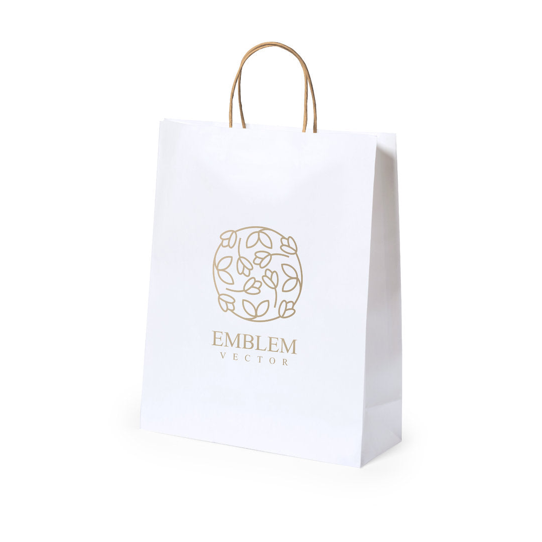 Sac Papier Blanc 25x31cm Personnalisable