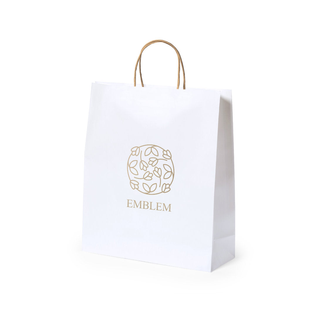 Sac Papier Blanc 32x40cm Personnalisable