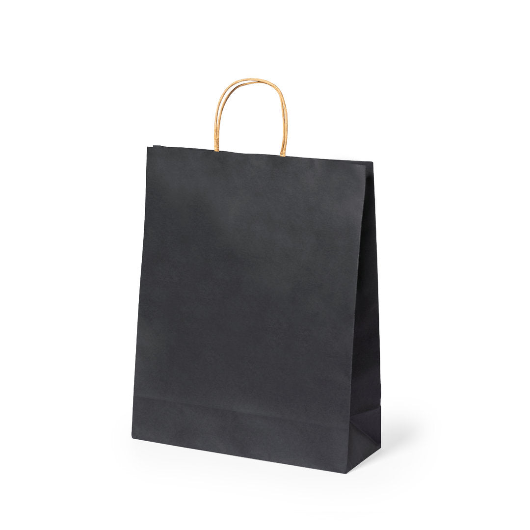 Sac Papier Noir 25x31cm Personnalisable