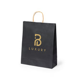 Sac Papier Noir 25x31cm Personnalisable